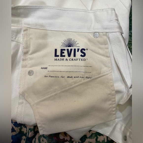 Levi’s Made and Crafted pipe straight jeans white size 27 - Picture 2 of 11